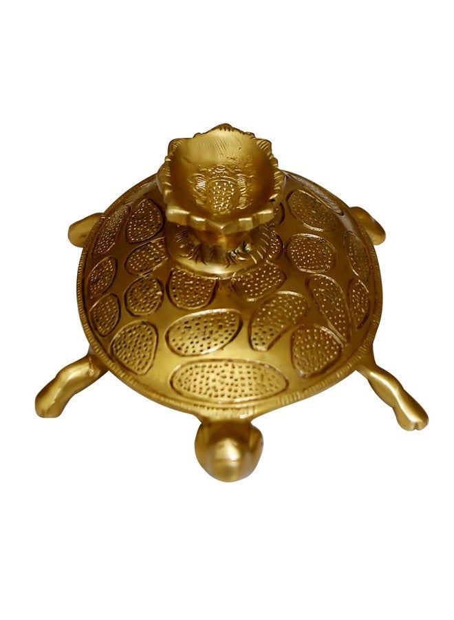 CRAFTHUT Brass Turtle with Shankh Showpiece - 7 Inch (1.2Kg) - Decorative Item for Pooja, Feng Shui & Vaastu - Image 4